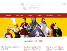 Tablet Screenshot of chateau-sierck.com